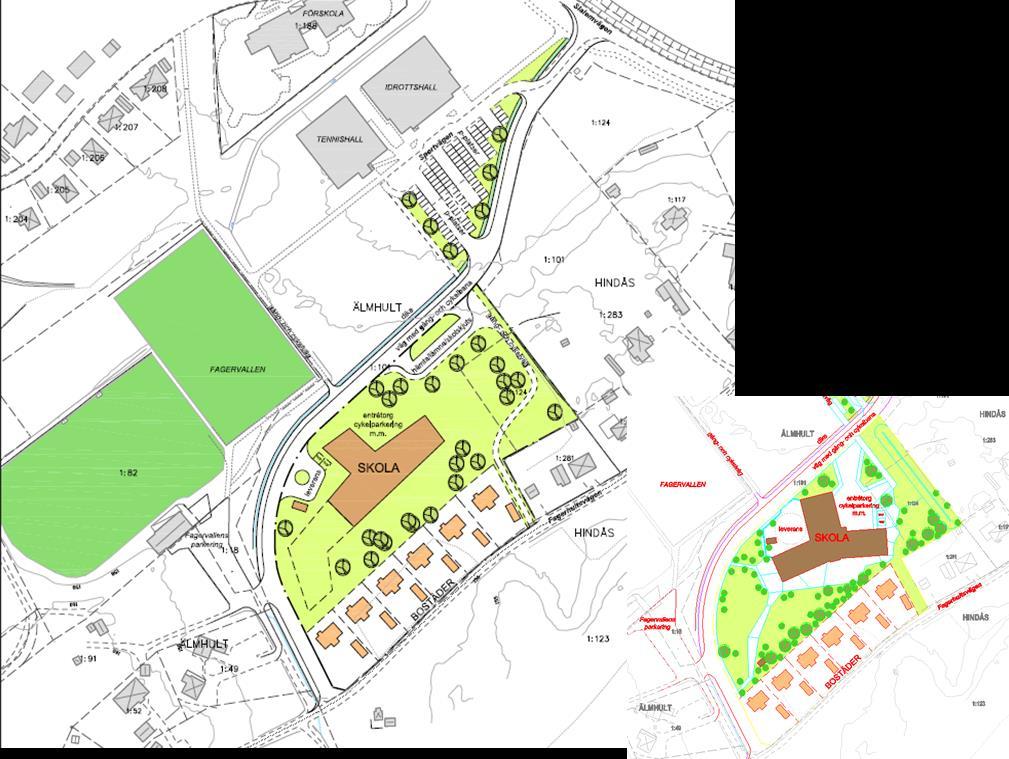 RAPPORT TRAFIKBULLER 7 2 Bakgrund och uppdrag COWI har av Härryda kommun fått i uppdrag att utföra en bullerutredning för en detaljplan i Hindås, Härryda kommun.