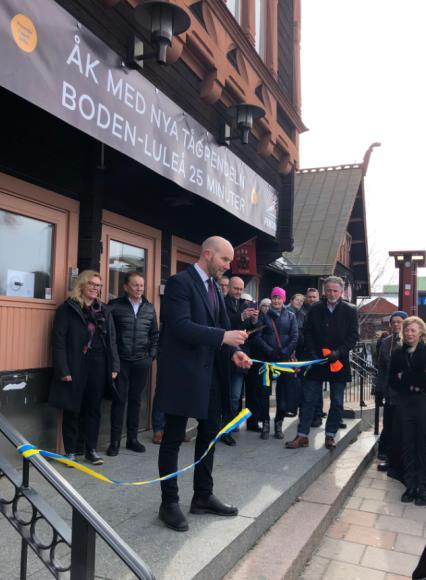 Norrtågstrafiken har fått tillökning pendeltågstrafiken mellan Luleå-Boden har startat Den första delen i en stor satsning för tågtrafik i Norrbotten är nu igång.