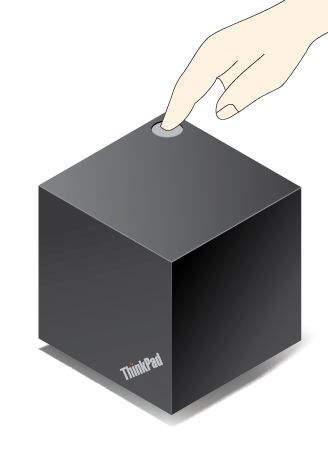 Använda ThinkPad WiGig Dock I det här avsnittet beskrivs hur du använder och hanterar dockningsstationen.
