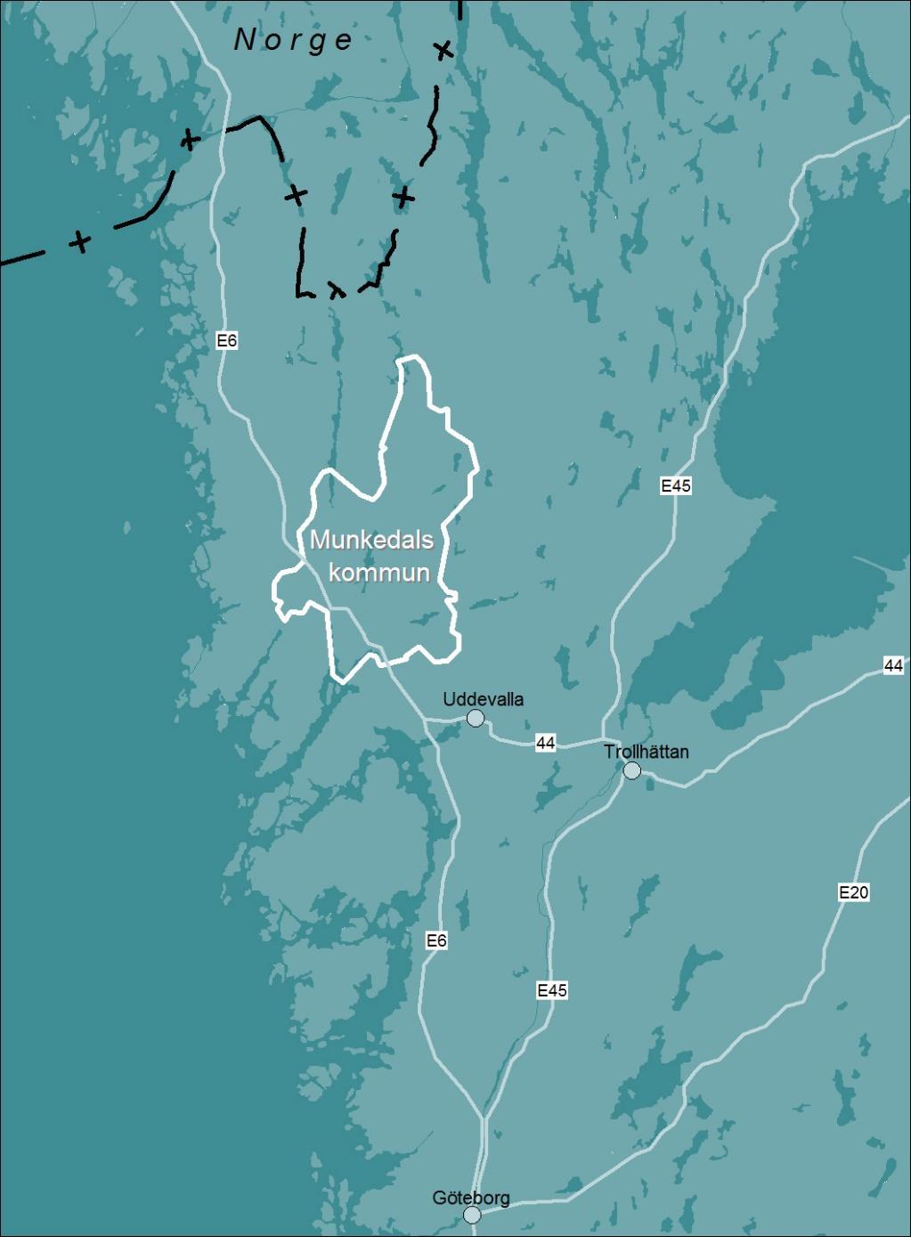 Bruksort med ca10 000 invånare Fjäll, fjord, skog och jordbruksbygd Många småskolor