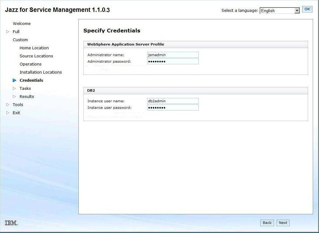 prefix to the DB2 instance user name. For example, do not enter mydomain\db2admin). The Instance user name field does not accept this format.