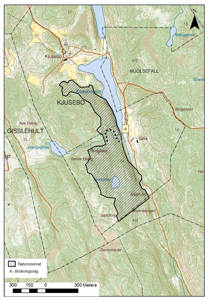 Länsstyrelsen Östergötland Lantmäteriet LÄNSSTYRELSEN ÖSTERGÖTLAND. Bilaga 1 Karta tillhörande Länsstyrelsens beslut för beslutat 2013-12-12. NVR nr 2029709.