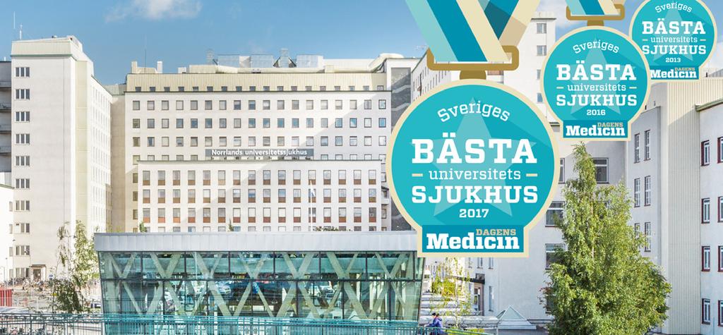 Norrlands universitetssjukhus - bäst i landet för tredje gången!