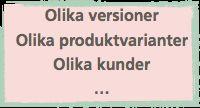 Diskussion - försök förklara för din granne: Vad är det för skillnad mellan: Konfiguration Version Variant?