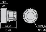 50 gn (varaktighet = 11 ms) för halv sinusvåg acceleration överensstämmer med IEC 60068-2-27 Dimensions Panel Cut-out for