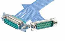 Ribbon cable jacket / insulation is extruded FEP Teflon, and conductors are stranded 7 x 0.005 28 AWG silver plated copper.