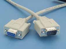 Subminiature-D, Air-Service Cables and Components Air-service Subminiature-D Cable Assemblies to cable assemblies are 10-feet long and terminated with industry standard molded male/female