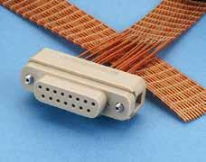 Ribbon cables are Kapton insulated 28 AWG silver plated copper conductors, stranded 7 x 0.005. Cable leads are woven together using a 0.008 inch nominal diameter PEEK monofilament.