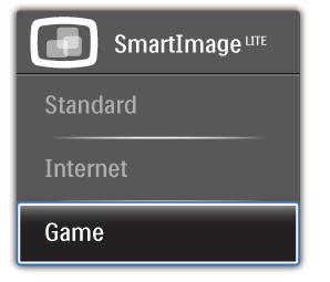 3. Bildoptimering 3.2 SmartContrast: Vad är det? Standard: Förbättrar text och sänker ljusstyrkan för att förbättra läsbarhet och minska påfrestningen på ögonen.