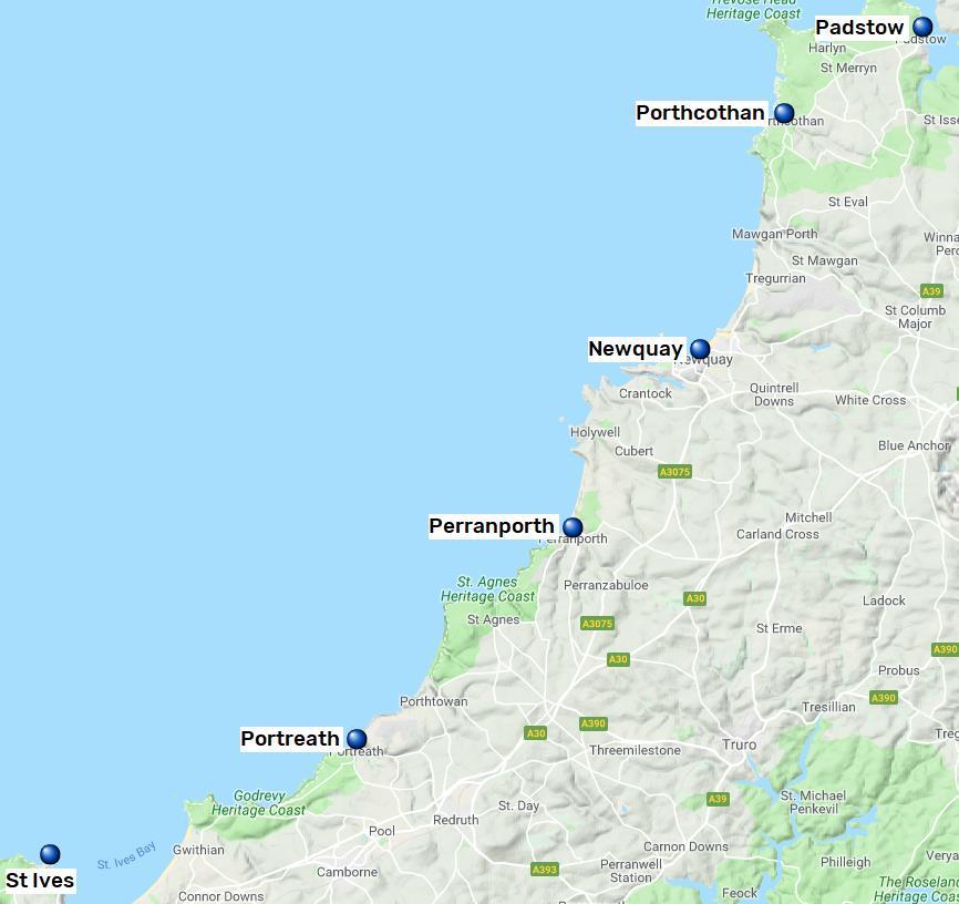 South West Coast Path, Padstow St Ives, 6 nätter 6(6) South West Coast Path South West Coast Path är över 1 000 km lång, och sträcker sig från Minehead i norr till South Haven Point i söder.