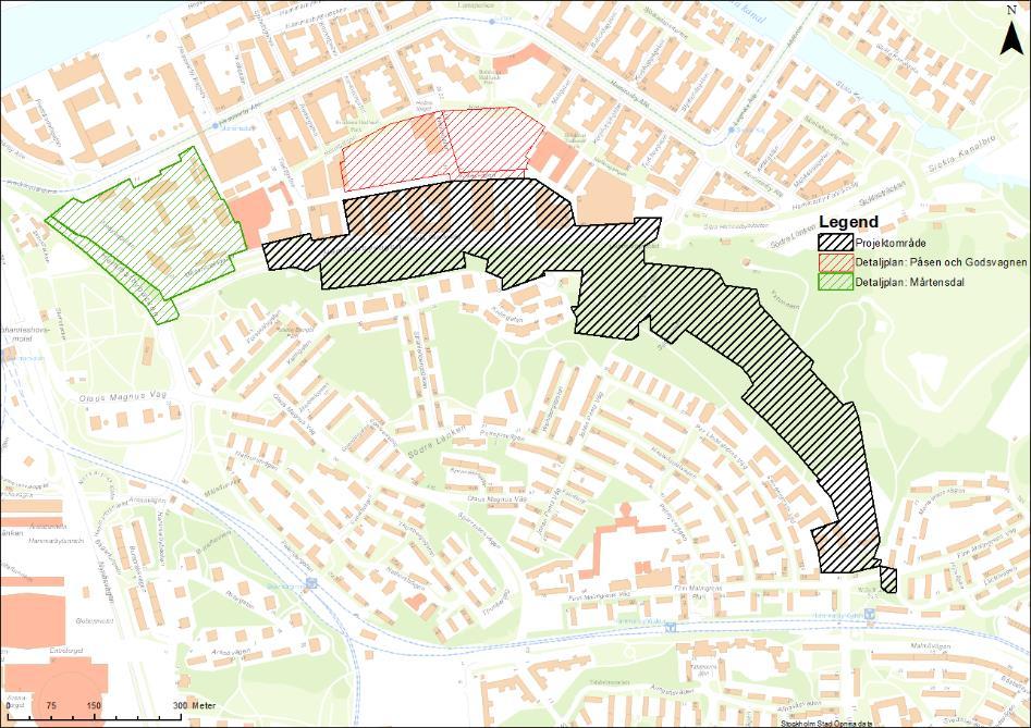 3.3 WSP TIDIGARE UTREDNING WSP gjorde en tidigare utredning (2015/2016) om möjligheten att däcka över Hammarbyvägen.