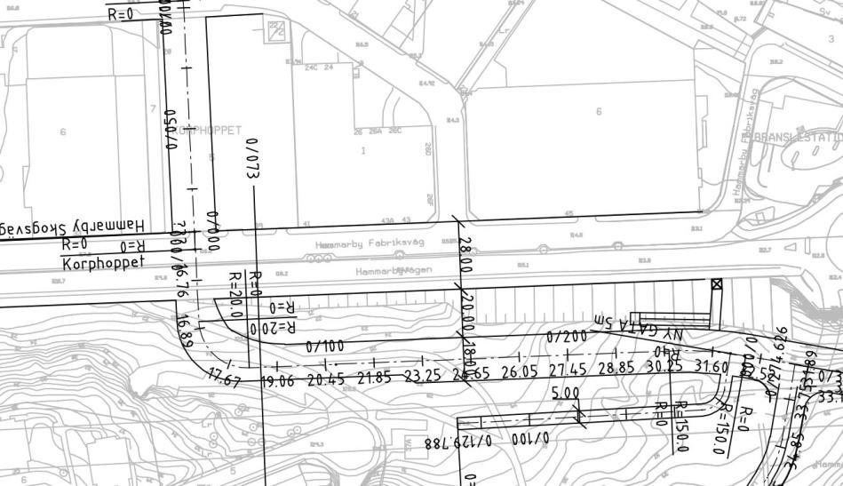 trafikerar sträckan ställer detta krav på ytterligare krav på hantering av dagvattnet vilket kan lösas genom stängda eller separata dagvattensystem för trafikdagvattnet.