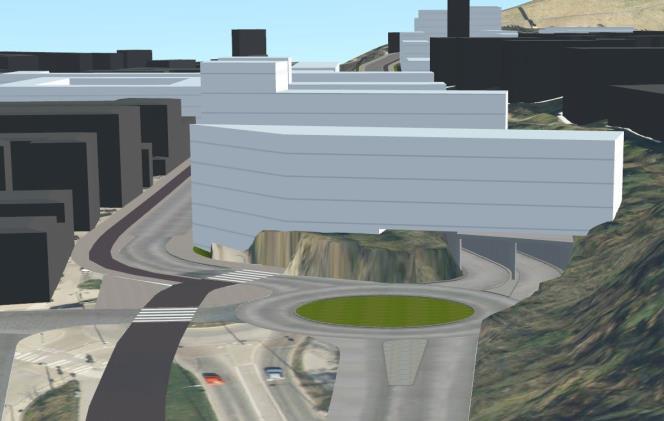 Tunnelmynningarna illustreras nedan i Figur