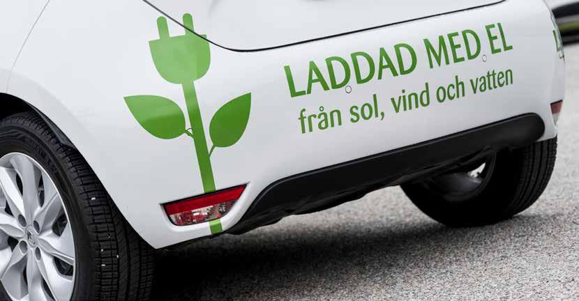 ATT STÄLLA OM EN HEL FORDONS- OCH MASKINPARK Resan mot att göra LKFs egna fordon och maskiner fossilbränslefria har pågått ett antal år och går nu in på upploppet.