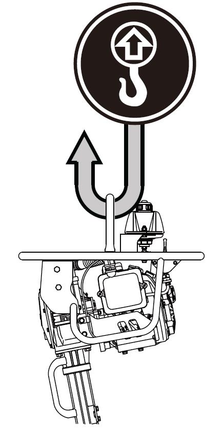8 Mikasa MTR-40H vibratorstamp förvaring eller på tomgång, surra den stadigt med band eller liknande så att den inte kan välta.