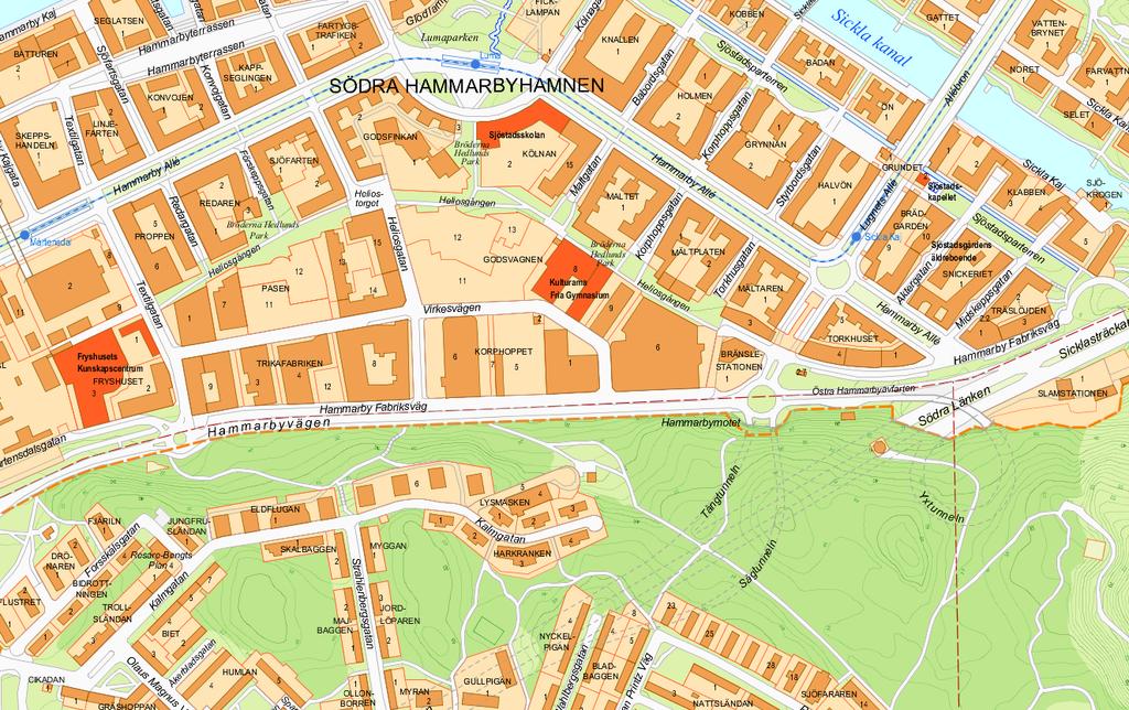 Det aktuella markanvisningsområdet är en del av projektet Sjöstadshöjden vars syfte är att koppla samman Hammarbyhöjden och Hammarby sjöstad samt att utveckla en stadsmässig miljö med både bostäder