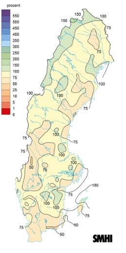 Figur. Antalet dagar under april-september med max. temperatur över + 22 C i Falun 199-218 (data saknas för 26). Den röda linjen anger medel (47,2) för perioden.