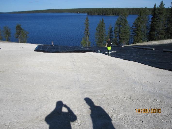 Hornträskgruvan - Kvalificerad täckning av dagbrotten N och G (etapp 3) Arbetet är färdigt undantaget insådd som görs tidigt under våren 2011. Arbetet har gjorts i enlighet med inkommen anmälan, dvs.