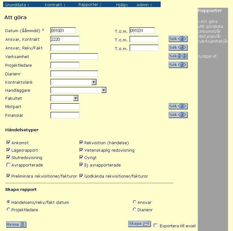 För att godkänna en rekvisition eller faktura i EKO söker du fram aktuell händelse i