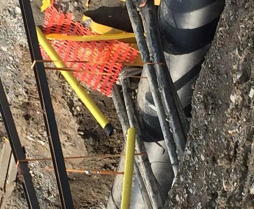 Vidtagna/planerade åtgärder: Kabel ska i enlighet med regelverk alltid förläggas på rätt djup med kabelmarkeringsband ovanpå.