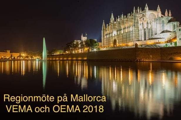 Regionmöte på Mallorca 18-21 oktober 2018 Under regionmötet på Mallorca möttes 2 regioner: OEMA (Östra Europa /Mellanöstern/Afrika) och VEMA (Västra Europa/ Mellanöstern/Afrika) för att nätverka,