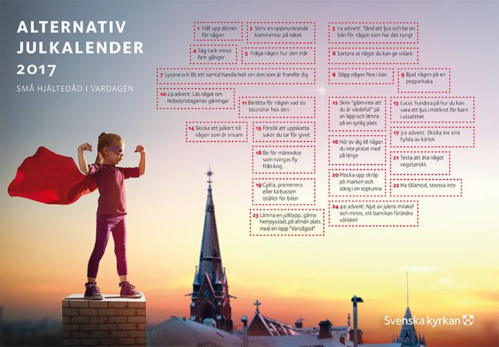 Alternativ julkalender I adventstid är det många som tycker om att få öppna en lucka i en kalender varje dag ända fram till jul.