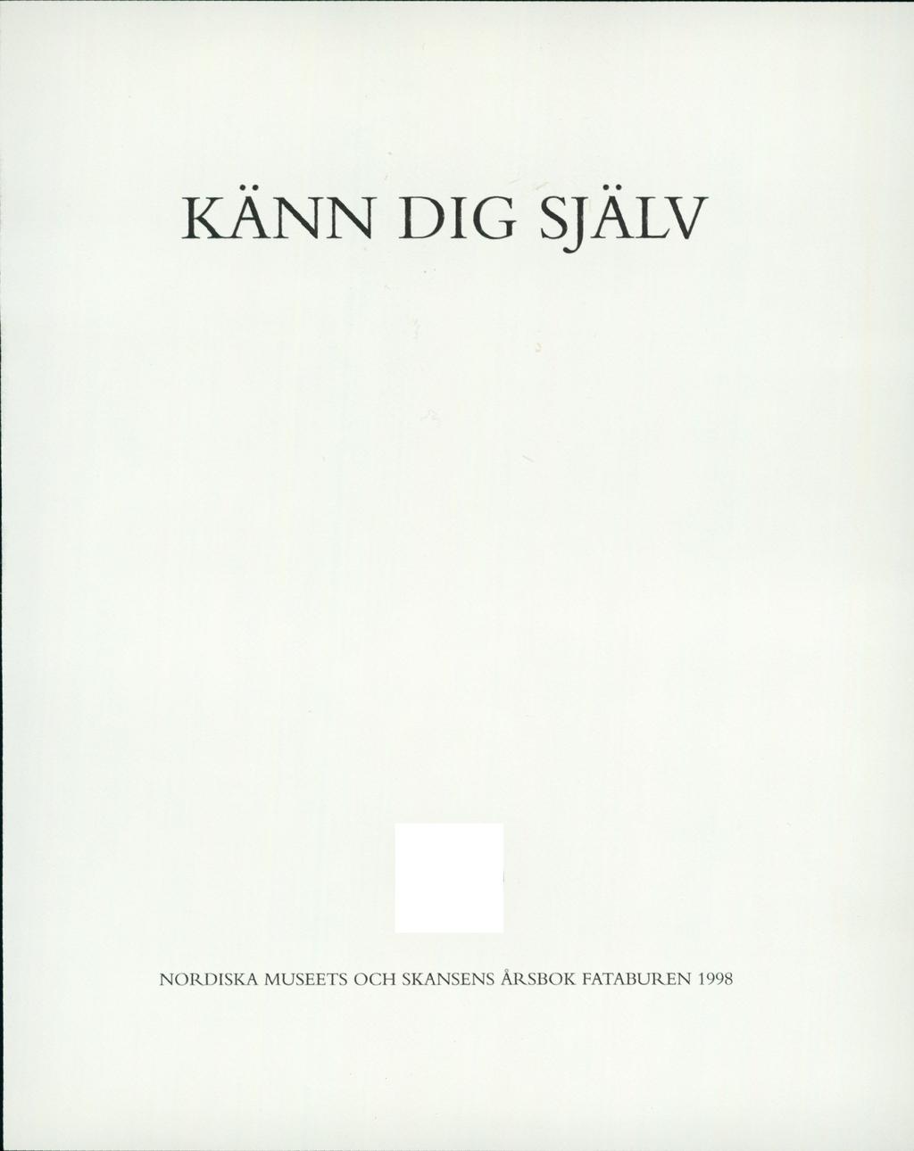 KANN DIG SJALV