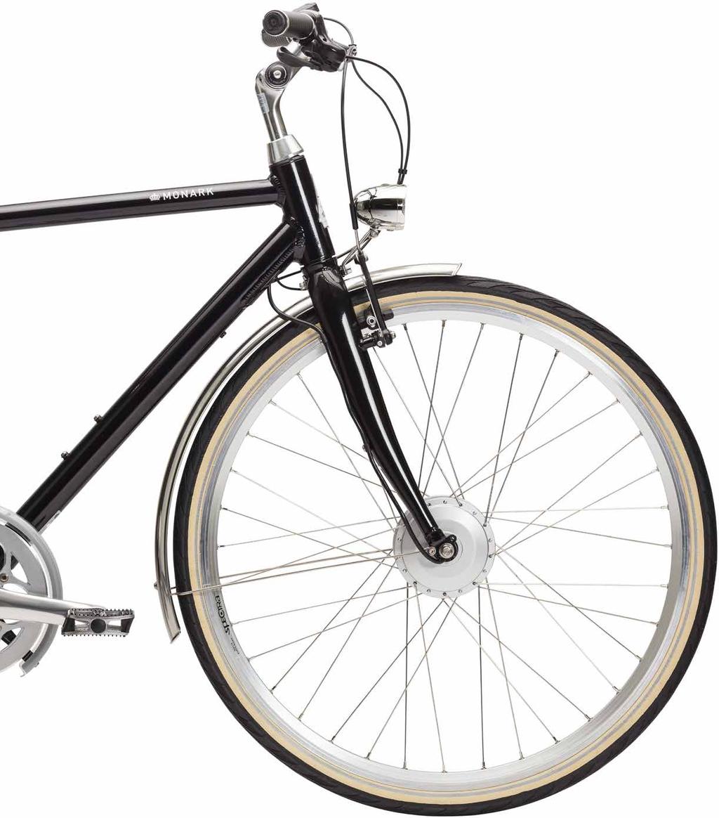 FRAMHJULSMOTOR SKÖNT & SNYGGT Elcykel med framhjulsmotor SKÖNT & SNYGGT Cykla med stil! Vill du ta dig fram enkelt i stan eller vardagscykla i kuperade områden?