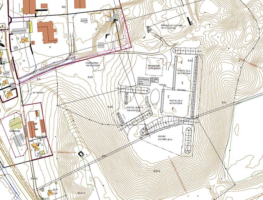 Figur 3:Illustration av områdets föreslagna disposition, skiss av