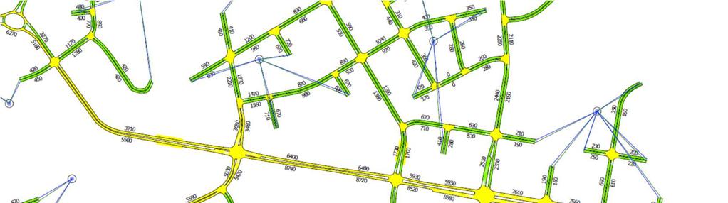 2.2 Beräkningsförutsättningar 2.2.1 Modell En förutsättning för denna utredning är total utbyggnad av Barkarbystaden med prognos år 2040.