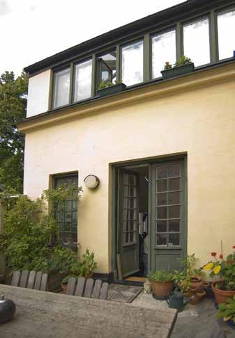EN AV FLYGELBYGGNADENS TERRASSER. FOTO J. MALMBERG. innehöll en ateljévåning för Klemmings bror, fotografen Frans Klemming.