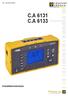 C.A 6131 C.A 6133 Installationstestare