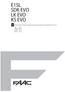 E1SL SDK EVO LK EVO KS EVO