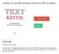 Textkritik : teori och praktik vid edering av litterära texter PDF LÄSA ladda ner