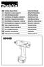 GB Cordless Impact Driver Instruction Manual Tournevis à chocs sans fil Manuel d instructions Akku-Schlagschrauber Betriebsanleitung