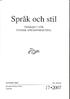 Keywords: sociolinguistics, address, Swedish, Finland-Swedish, variation.