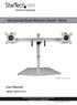 Horizontal Dual-Monitor Stand - Silver