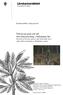 Tillväxt på gran och tall efter dikesrensning i Jönköpings län Growth of Norway spruce and Scots pine trees after ditch cleansing in Jönköping county