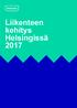 Liikenteen kehitys Helsingissä 2017