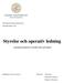 Styrelse och operativ ledning