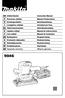 GB Orbital Sander Instruction Manual F Ponceuse orbitale Manuel d instructions D Schwingschleifer Betriebsanleitung I Levigatrice orbitale Istruzioni