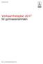 Verksamhetsplan 2017 för gymnasienämnden