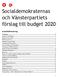 Socialdemokraternas och Vänsterpartiets förslag till budget 2020