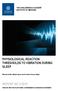 PHYSIOLOGICAL REACTION THRESHOLDS TO VIBRATION DURING SLEEP