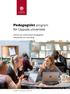 Pedagogiskt program för Uppsala universitet. Visioner för universitetets pedagogiska verksamhet och utveckling