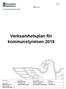 Verksamhetsplan för kommunstyrelsen 2019