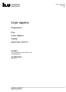 Linjär algebra. Programkurs 6 hp Linear Algebra TAIU05 Gäller från: 2019 VT. Fastställd av. Fastställandedatum