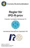 Regler för IPO-R-prov