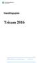 Handlingsplan Trisam 2016