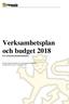 Verksamhetsplan och budget För arbetsmarknadsnämnden